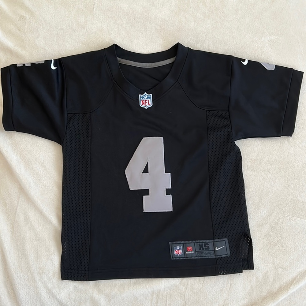 Raiders football Derek Carr Jersey - size youth XS